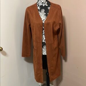 Solitaire Tan Trench type jacket Minimalist Design